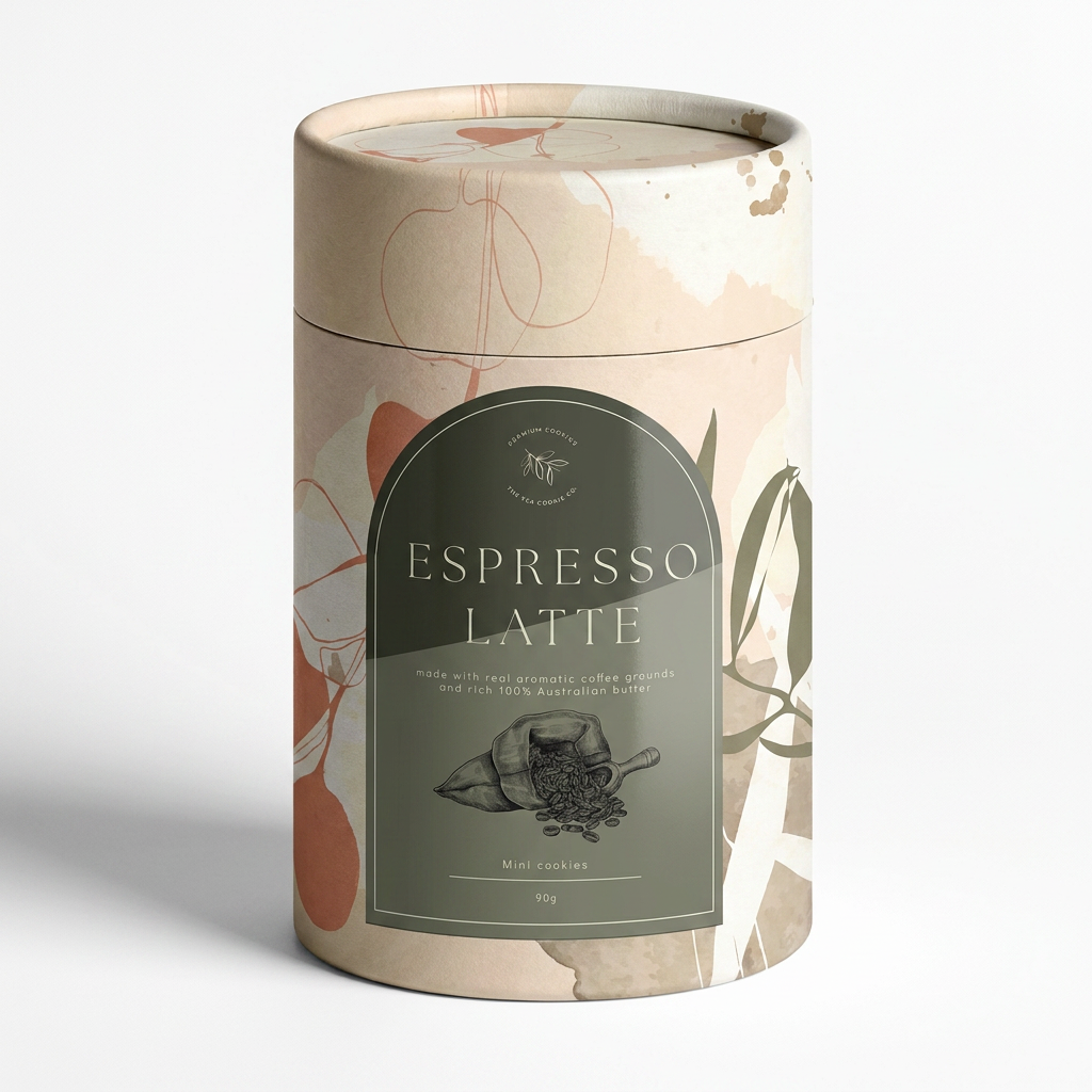espresso latte coffee cookies tea cookie co. 90g
