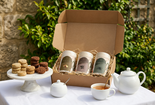 tea cookie co. afternoon delights collection espresso latte coffee earl grey masala chai cookies 