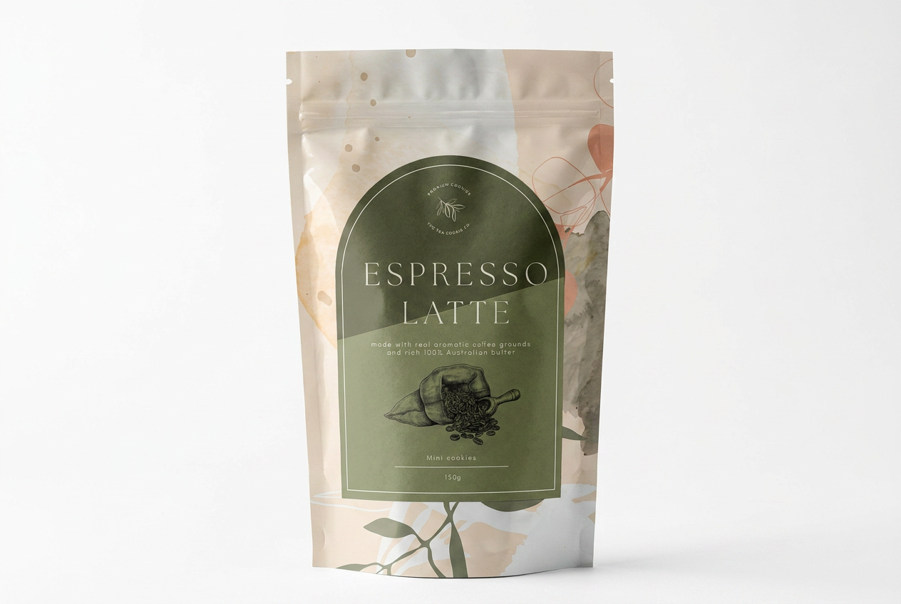 espresso latte coffee cookies tea cookie co. 150g